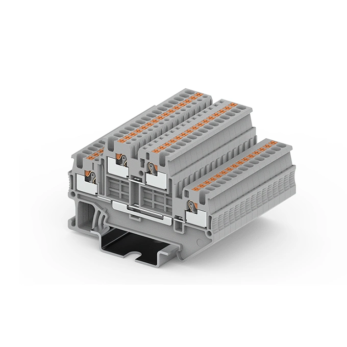 Push in DIN Rail Quattro Ground Terminal