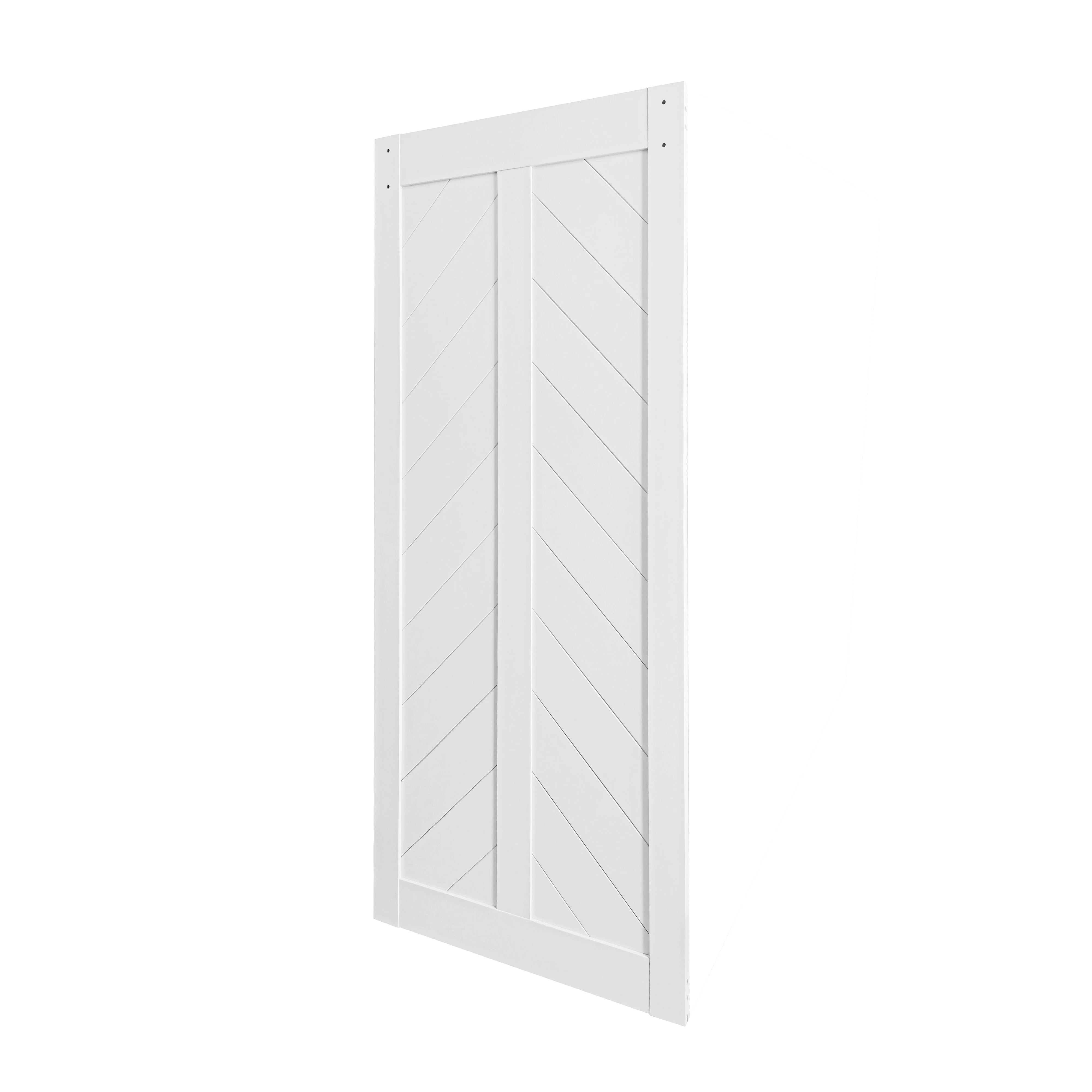 Wholesale/Supplier Easy to Install White PVC Film Sliding DIY MDF Barn Door with Hardware