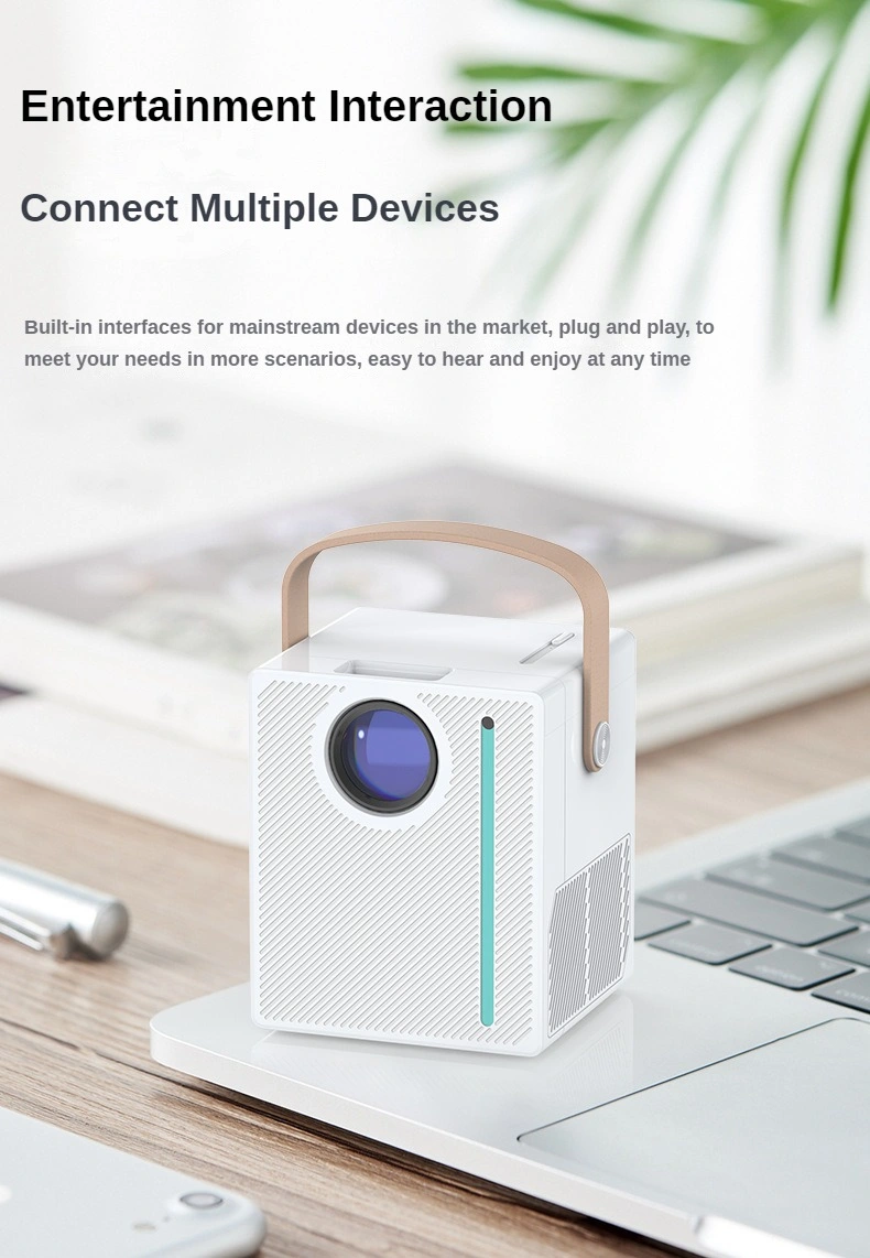 Mini-Mobile Projector HD 4K Android portátil 9 Home Theater bolso LED alto lúmen Wireless Projectores inteligente