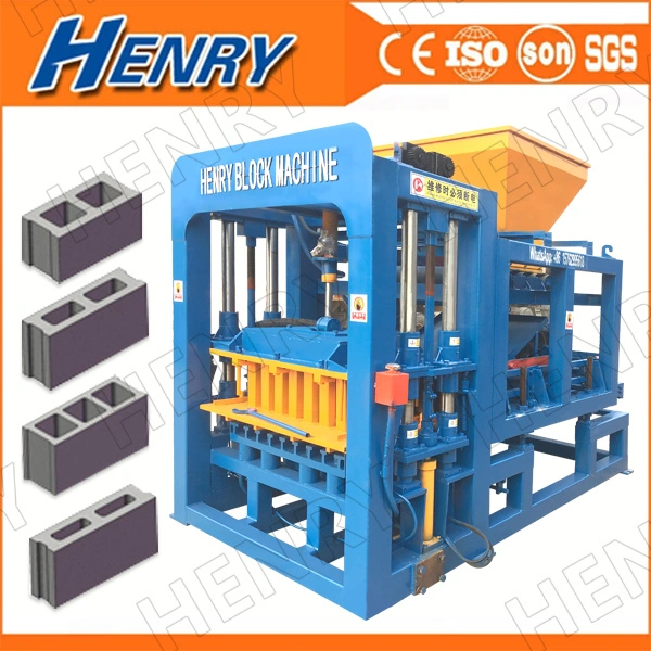 Qt4-18 Baubeton Vollautomatische Hochdruck-Steuerbox Hohl Blöcke 6inches und 8 Zoll Block Solid Block Making Machine In Äthiopien