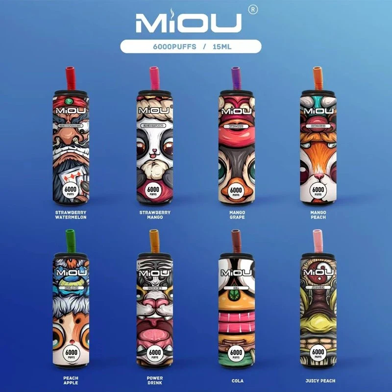 USA Hot Selling Miou 6000 Puffs Pod Device Rechargeable 650mAh Disposable/Chargeable Vape