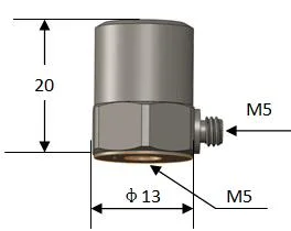 Xiyuan 5000g M5 IP65) Medidor de vibraciones Acelerómetro de medición inercial