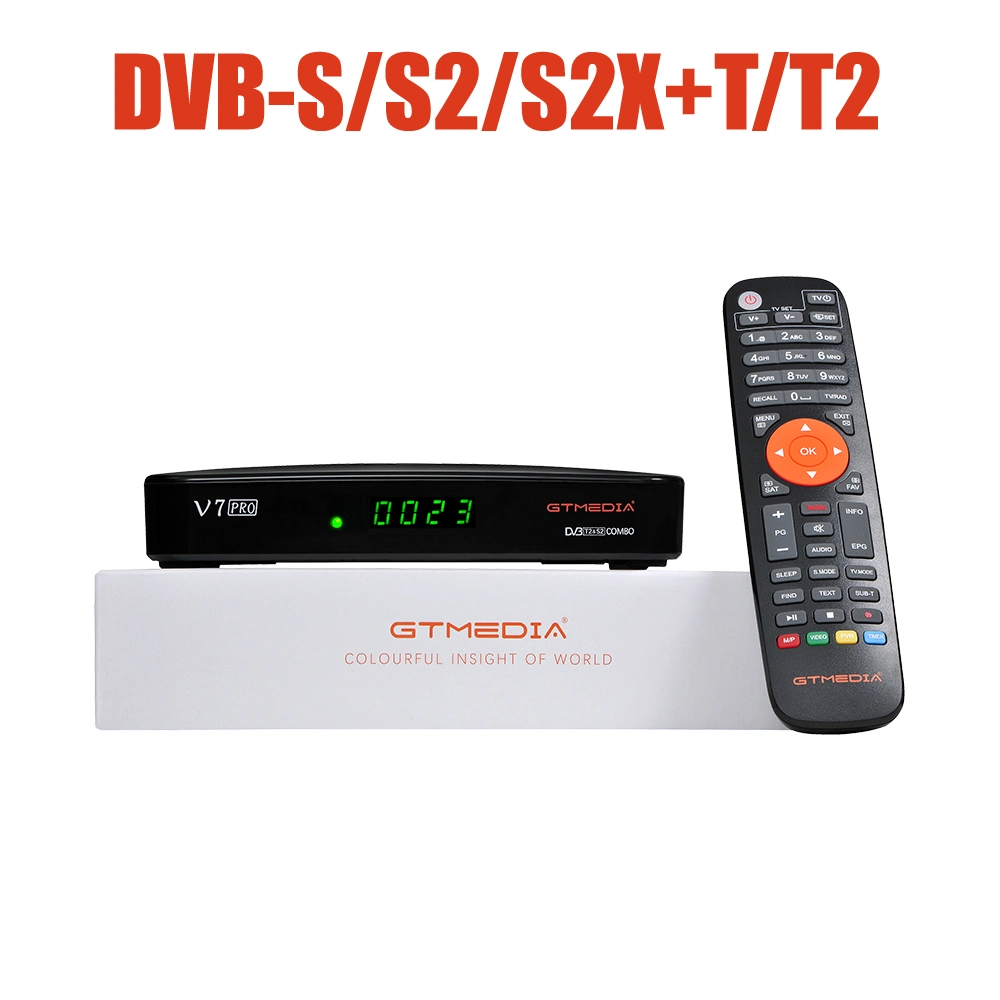 Nuevo descodificador HD Gtmedia V7 Pro no sintonizador DVB-S2 S2X TDT Combo de T2, receptor de satélite