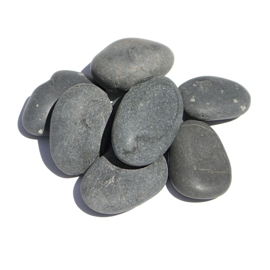 China Mexican Beach Pebbles Unpolished Black Beach Pebbles