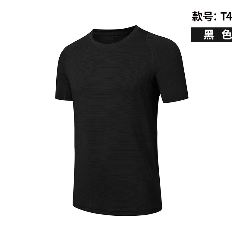 Deportes T-Shirt Men's Fitness ejecutando cuello redondo manga corta Casual Tops