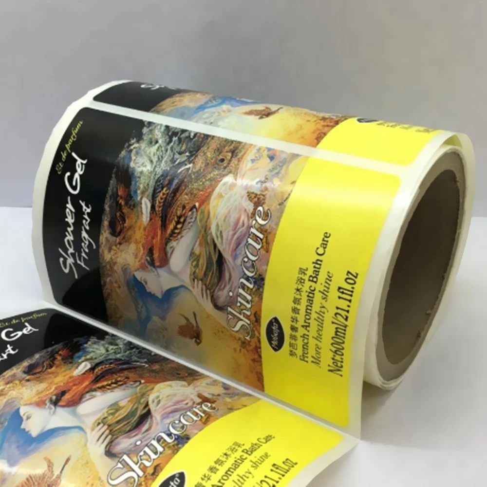 Custom Design Verpackung Aufkleber Selbstklebende Etiketten mit exquisiten Druck