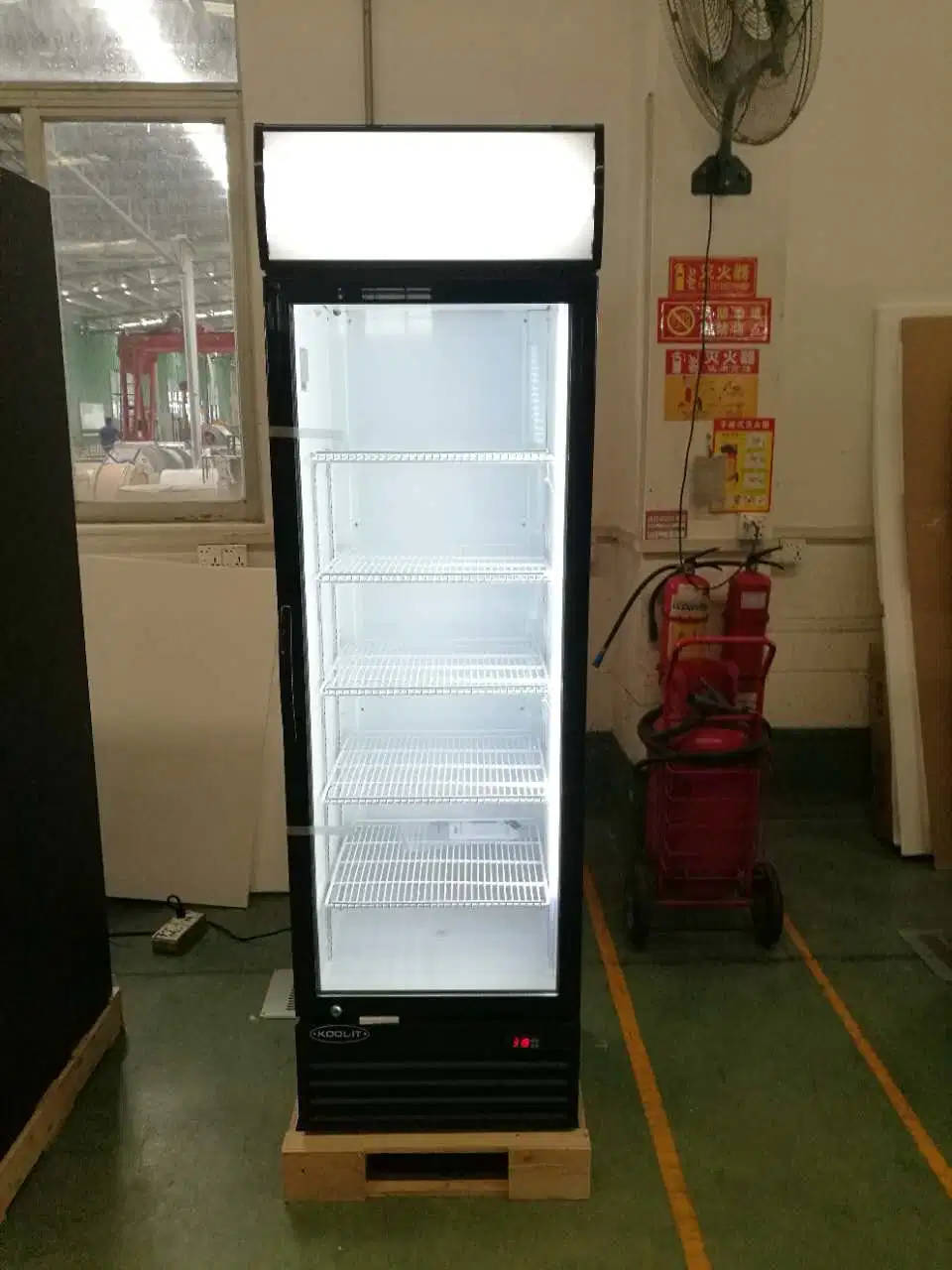 La pantalla deshielo automático vertical refrigerador R600A Gas de refrigeración fuerte