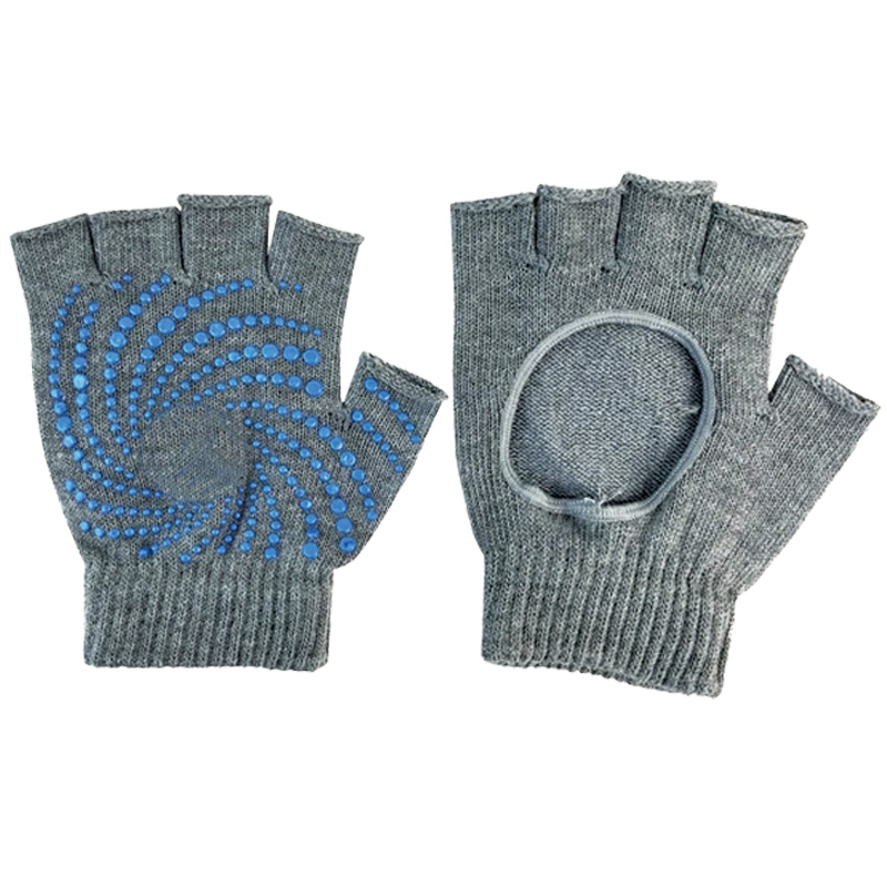 Cotton Knitted Anti-Slip Yoga Gloves