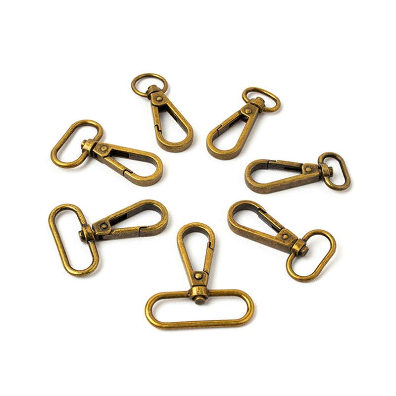 Wholesale/Supplier Price High quality/High cost performance  Brass Loop Clasp Metal Brass Hook Zinc Alloy Lobster Hook for Bag