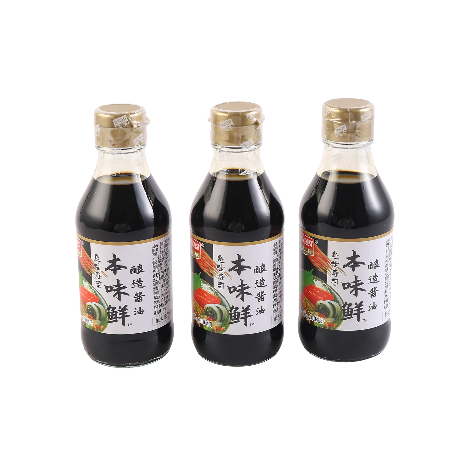 Amoy salsa de soja japonesa de la botella de salsa de soja a granel de marcas