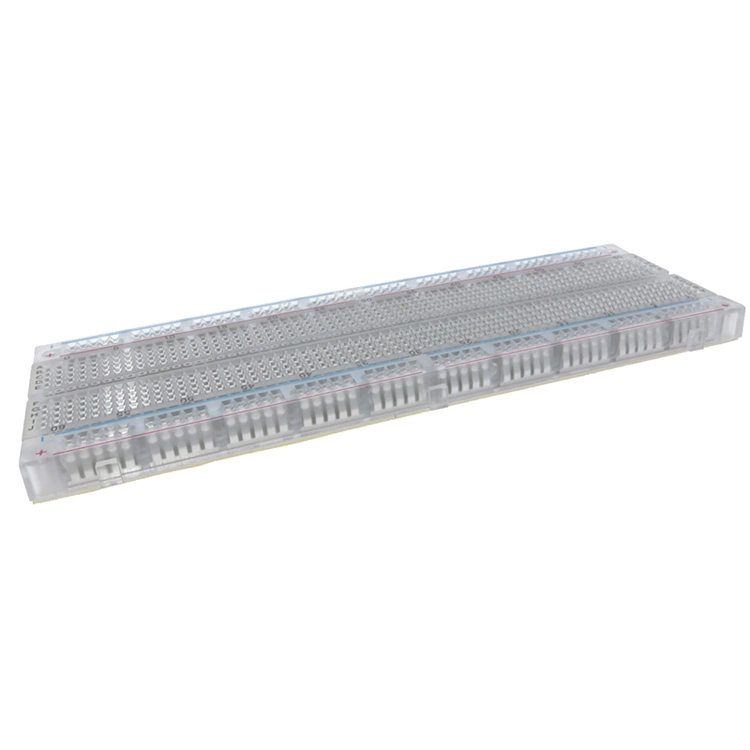 830 Punto de PCB Breadboard sin soldadura transparente Breadboard MB-102 MB102 Test desarrollar DIY