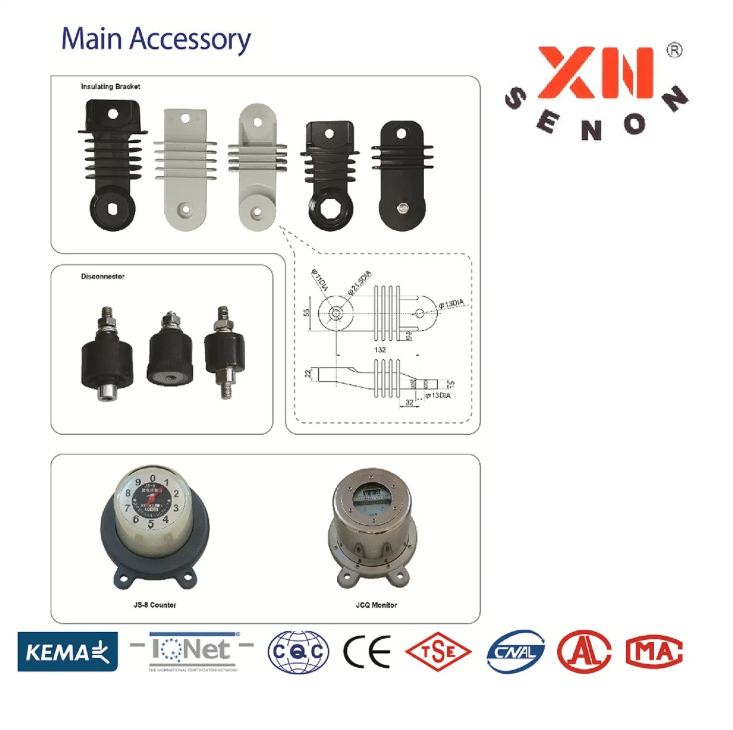 Yh10W-36kv Parafoudre à oxyde métallique en polymère sans espaces.