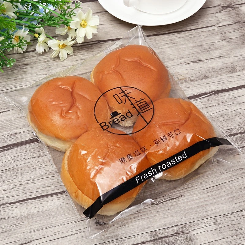 Food Grade Clear Bread Plastic Packing Bag for Bakery