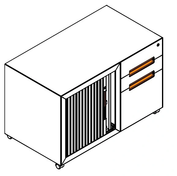 Easy to Use Modern Furniture Steel Cupboard Mobile Filing Cabinet