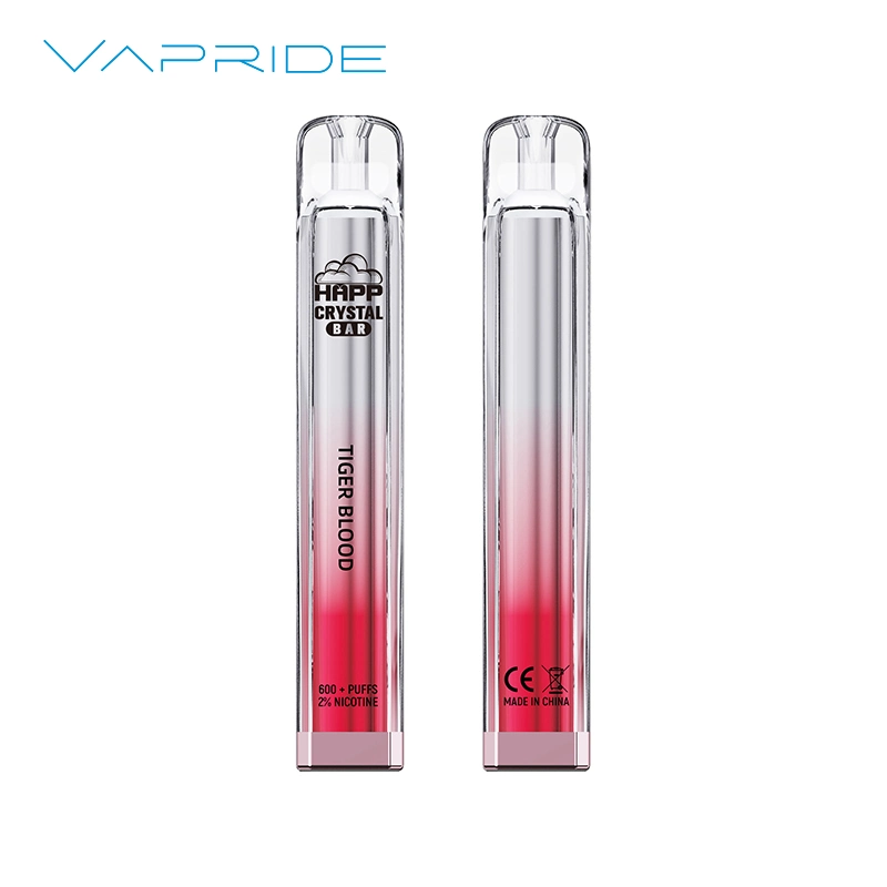 Vapride Crystal Bar 600 puffs 20mg nicotine Vape Pen Disposables