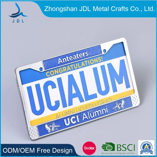 Wholesale/Supplier Blank Reflective 3D Japan License Epoxy Gift Sublimation Blank Antique Finish Digital Photo Car Number Plate Frame