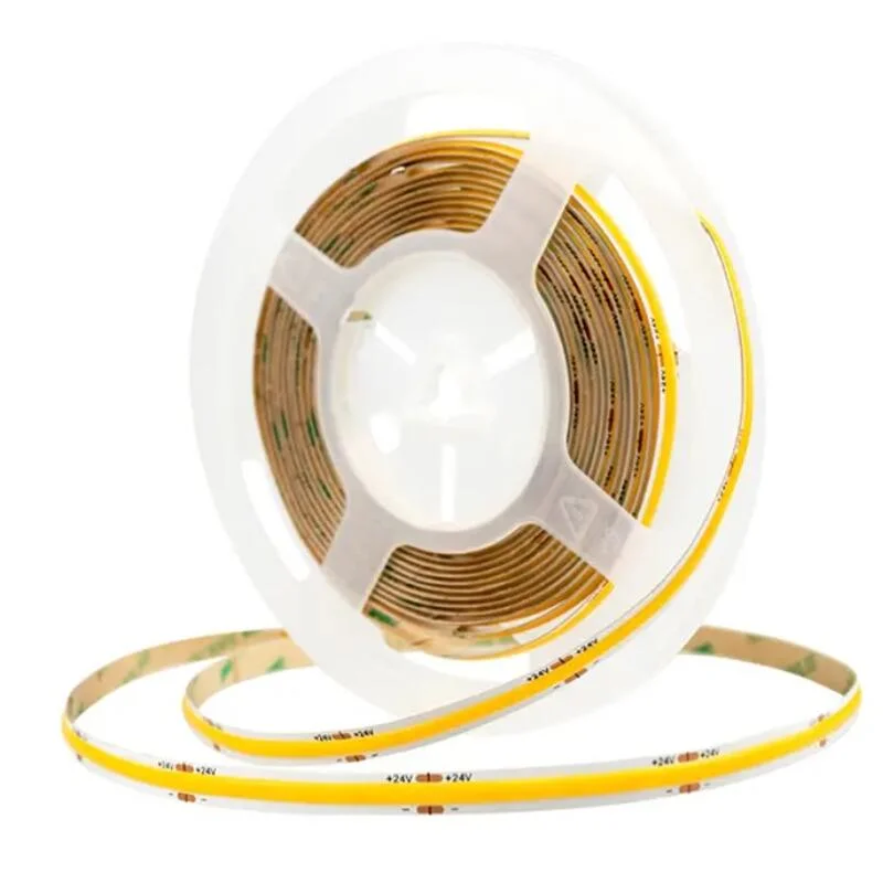 12/24V impermeable flexible COB TIRA DE LEDS luminosos