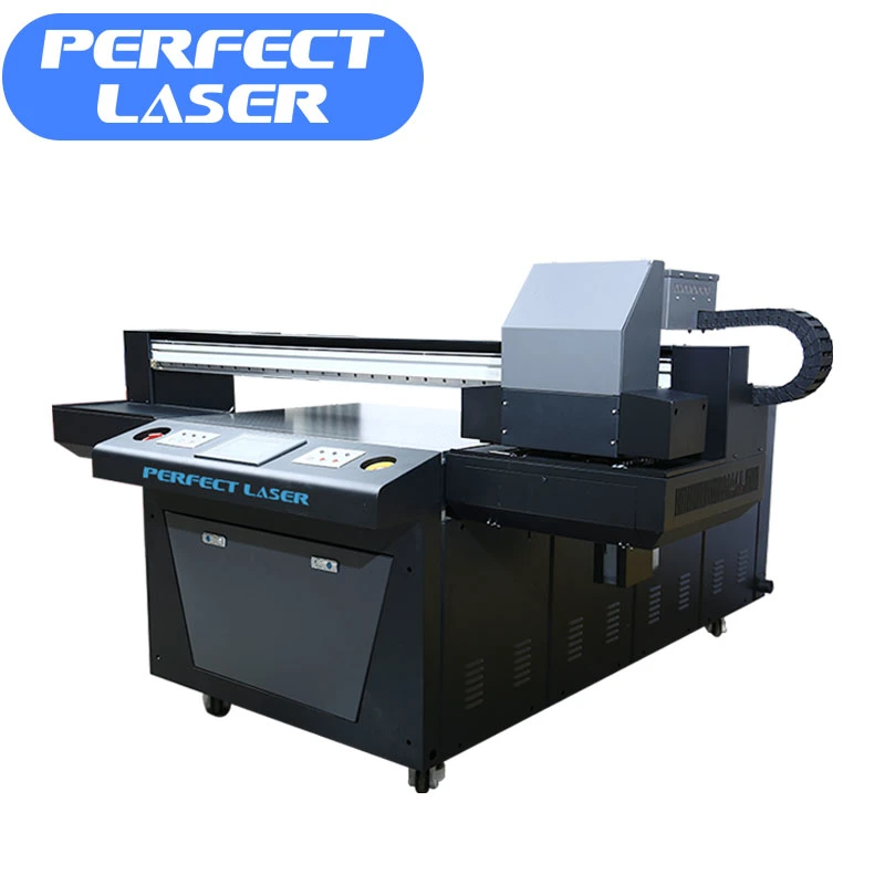 Máquina de impresión digital plana de madera acrílica de metal plástico CMYK+WV UV