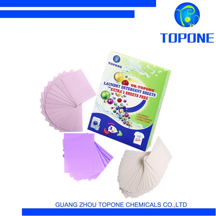 Topone Strongly Effective to Cleaning Clothes Laundry Detergent Sheets