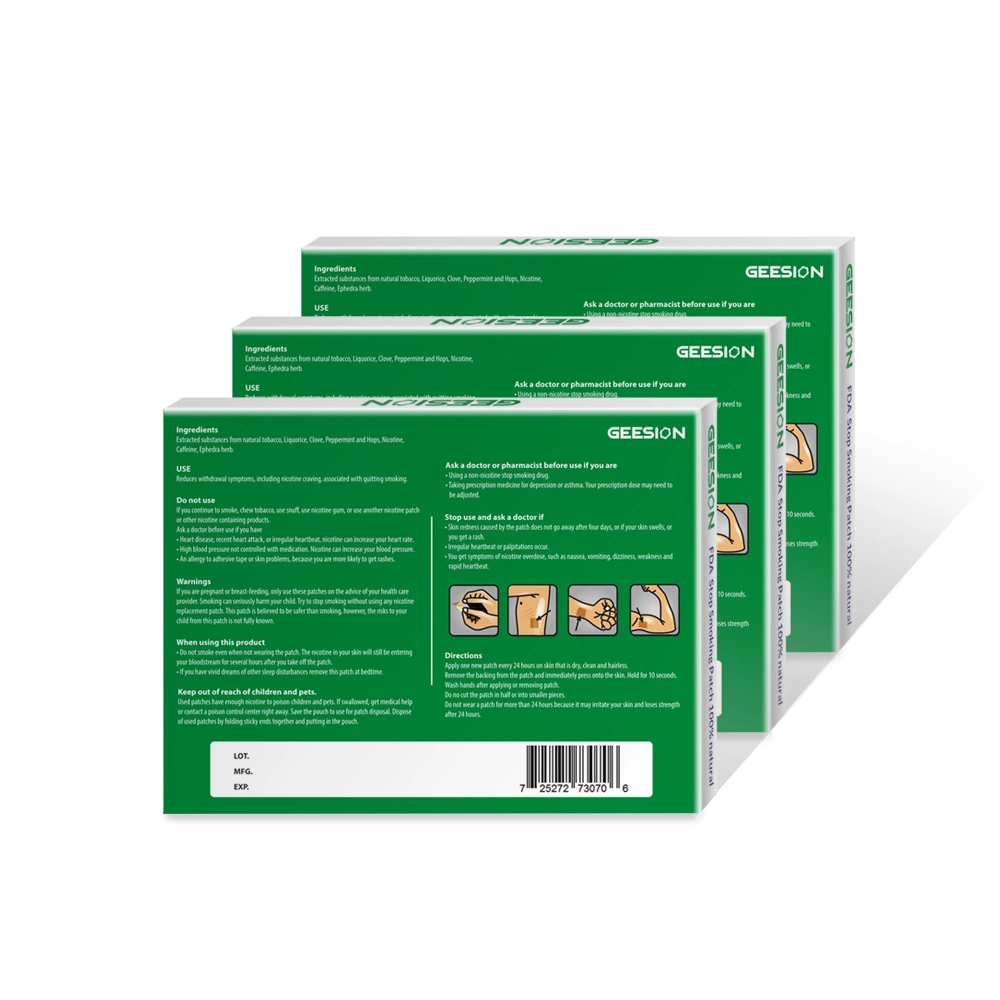 100% Natürlich Herbal Anti-Rauchen Patch Stop Rauchen Patches Nikotin Patches Für die Behandlung Rauchen Stop