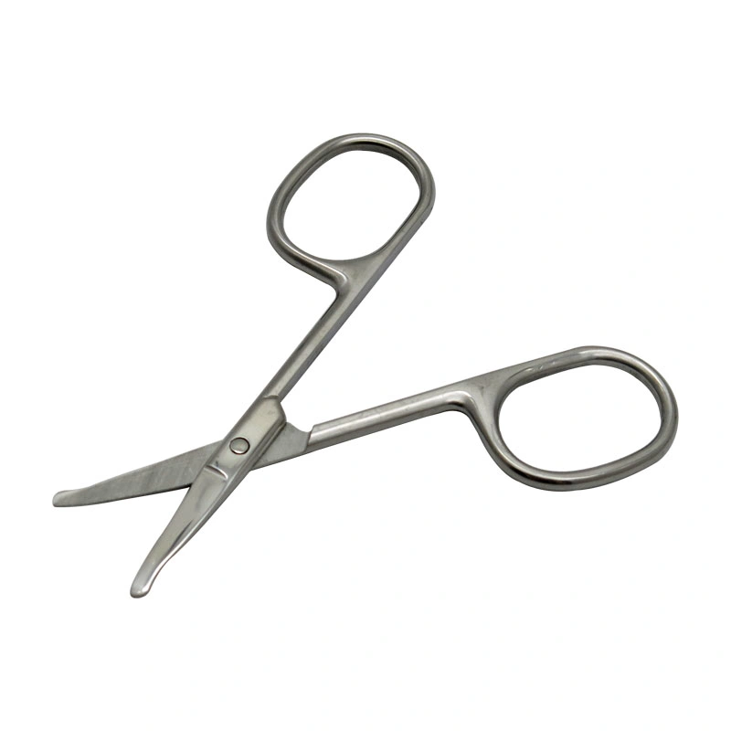 El espesor de 3,5 mm de acero inoxidable de 3,5 pulgadas y cejas pelo de la nariz Manicura Cuticle Scissors