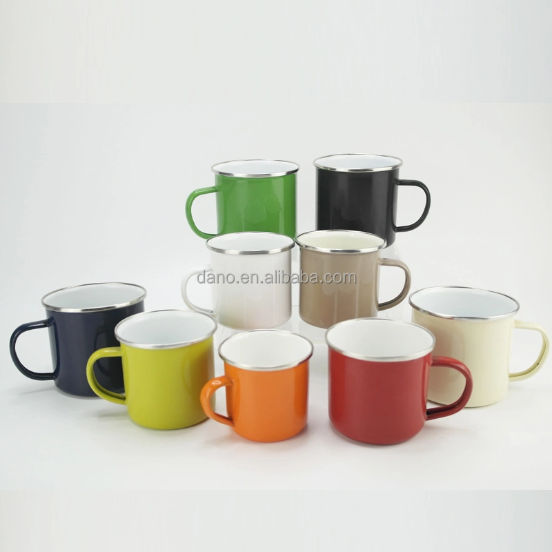 Popular Top Grade Enamel Steel White Blank Mug for Customize