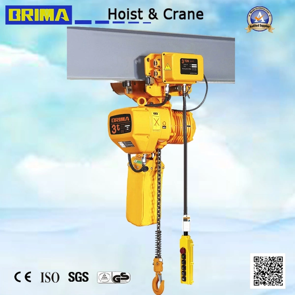 Brima 3ton Electric Chain Hoist with Trolley