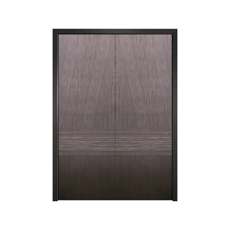 Jhr Stone Pillar Entrance Doors Glass Door