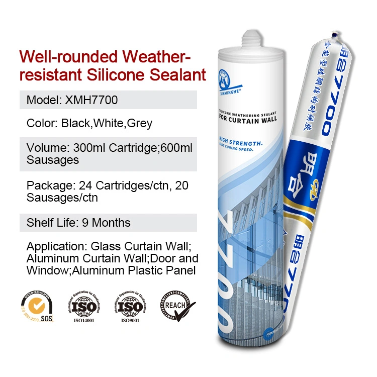 Quick Dry Outdoor Roof Gutter RTV Silicone Adhesive Sealant for Leaks