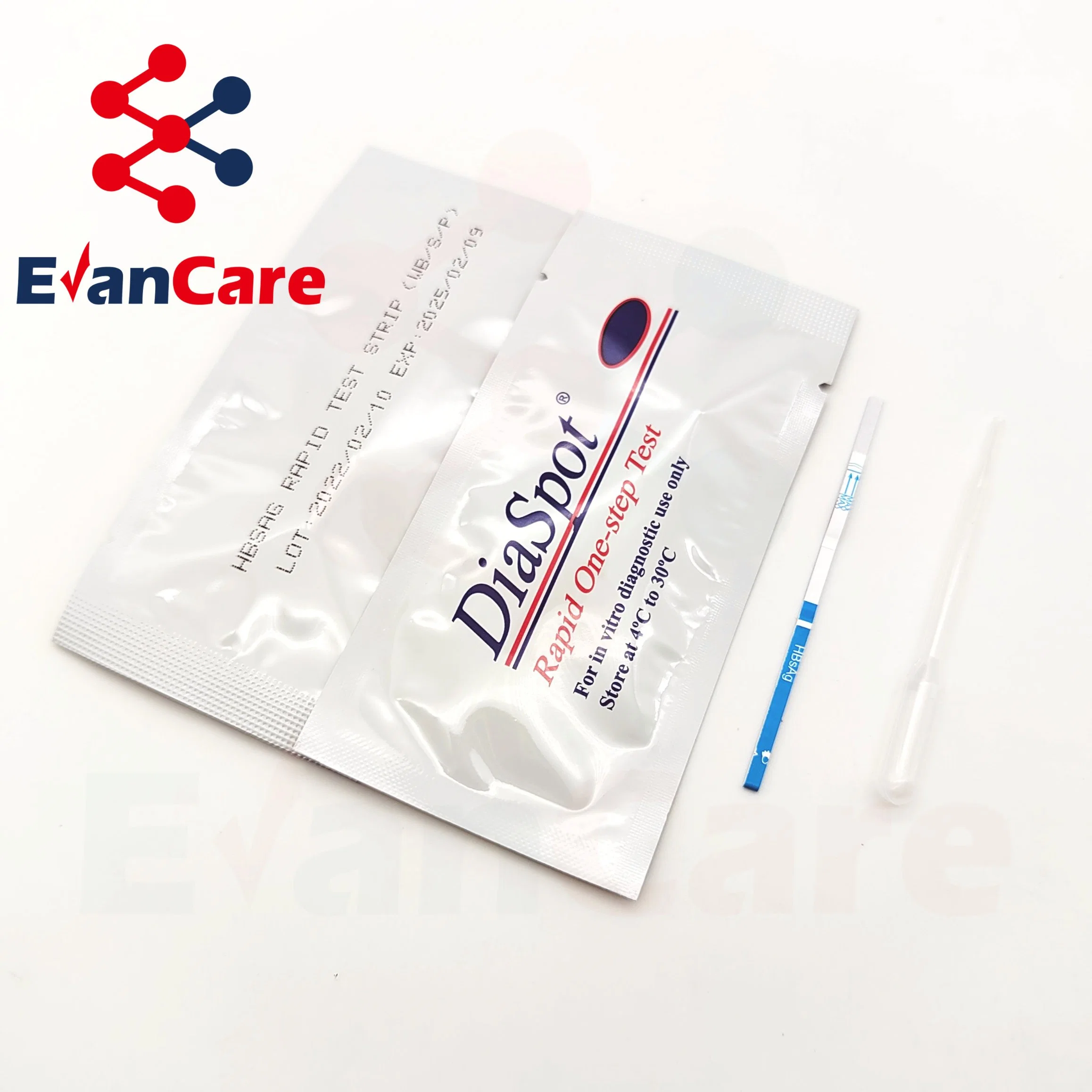 Cassette de bande de test rapide de l'aghbs antigène de kit pour diagnostic médical