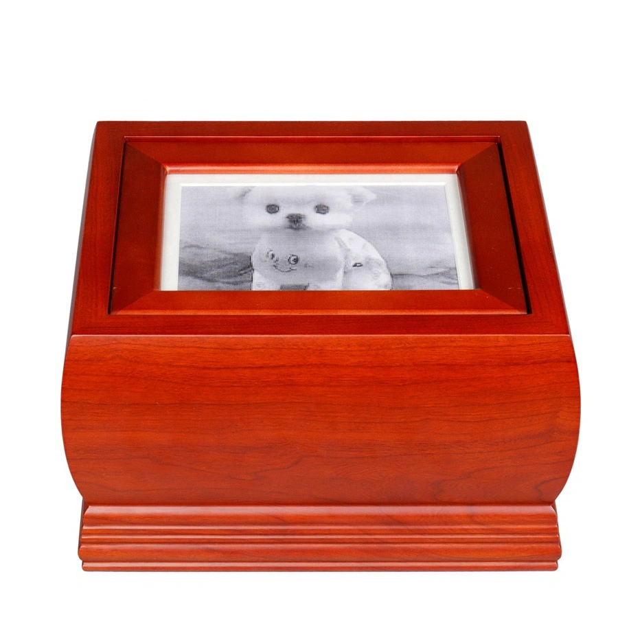 Customized Large Wooden Pet Casket and Urns for Dog Cat Ashes Pet Home / Good Quality / Warm / Loving Home