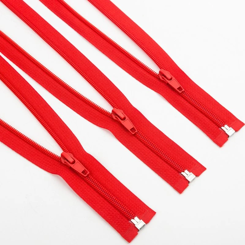 Atacado nylon/plástico impermeável corrente longa 7 # nylon Zipper