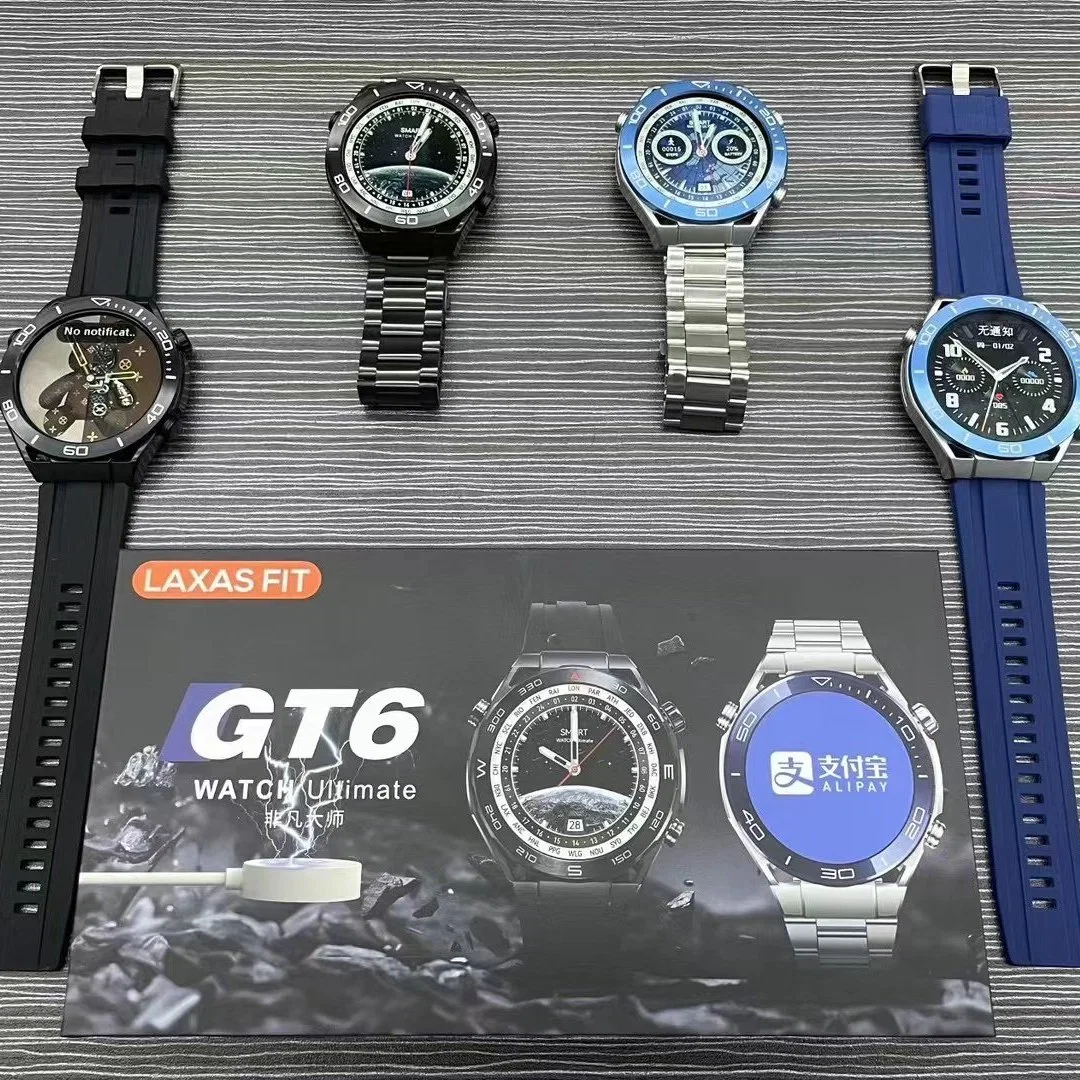 GT6 Smartwatch High Quality Promotion Цена Подарочный подарок для мужчин Спорт Бизнес-стиль изысканный с боксами высшего класса функциональный