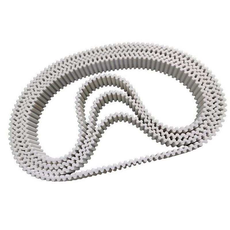 Htd D8m Double-Side Tooth White PU Timing Belt for Power Transmission