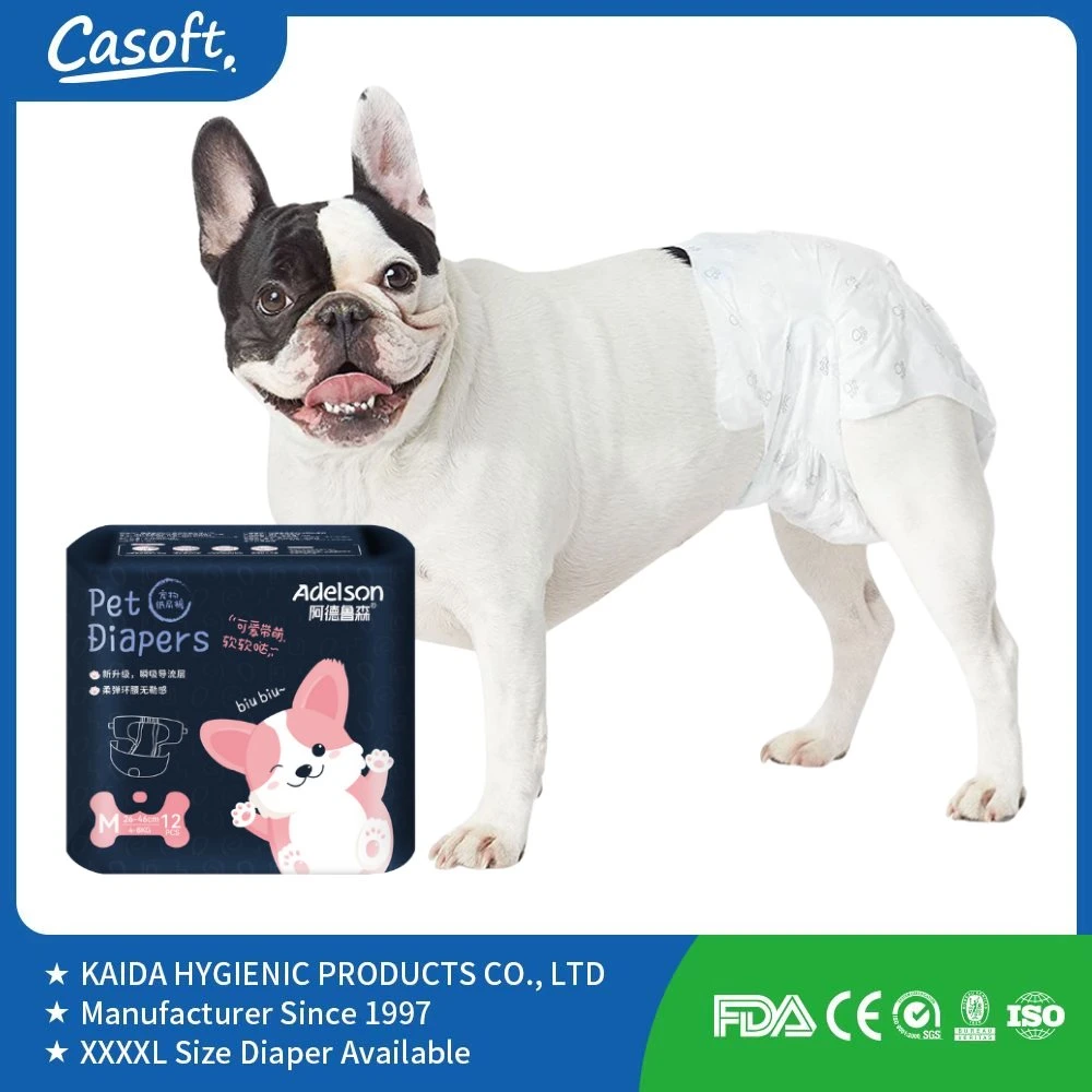 OEM High Absorpent Custom Printed Pet Pet Baby Disposable الحفاضات الصحية تبيع الساخن العلامة التجارية A+ الجودة العالية