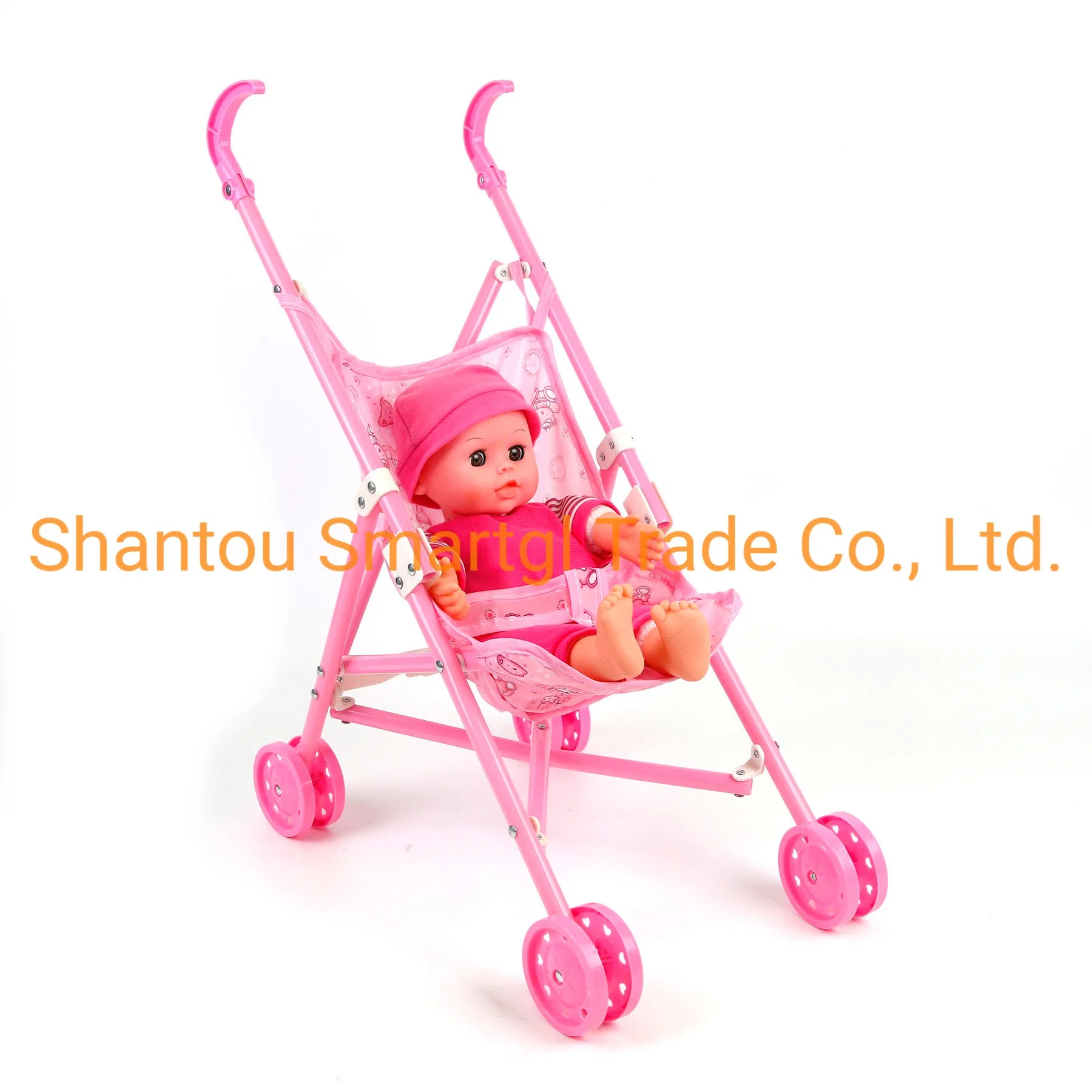 14" Doll Kid Toy with 4 Sounds with Stroller