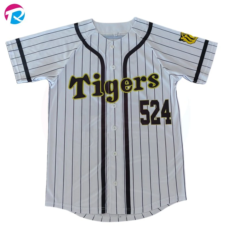 Personaliza camisetas de softball transpirables en blanco impresas en 3D al por mayor, baratas. Camisetas de béisbol de sublimación para mujeres en la calle.