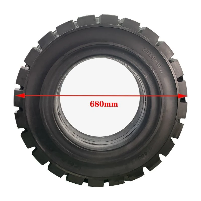 Premium Rubber Solid Tire 28*9-15 Forklift Solid Tire Industrial Tire Suitable for Hangcha Heli Toyota Linde Hyster Liugong etc