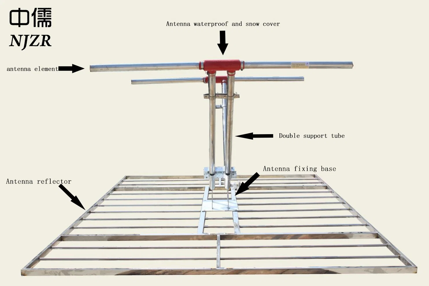 100kw and Above FM Dual-Dipole Transmitting Antenna with Frequency Range of 87-108MHz