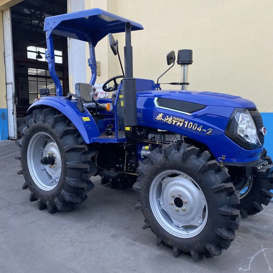 China bekannte 90HP 4WD Landmaschinen Walking Diesel Farm Traktor Mit Lader