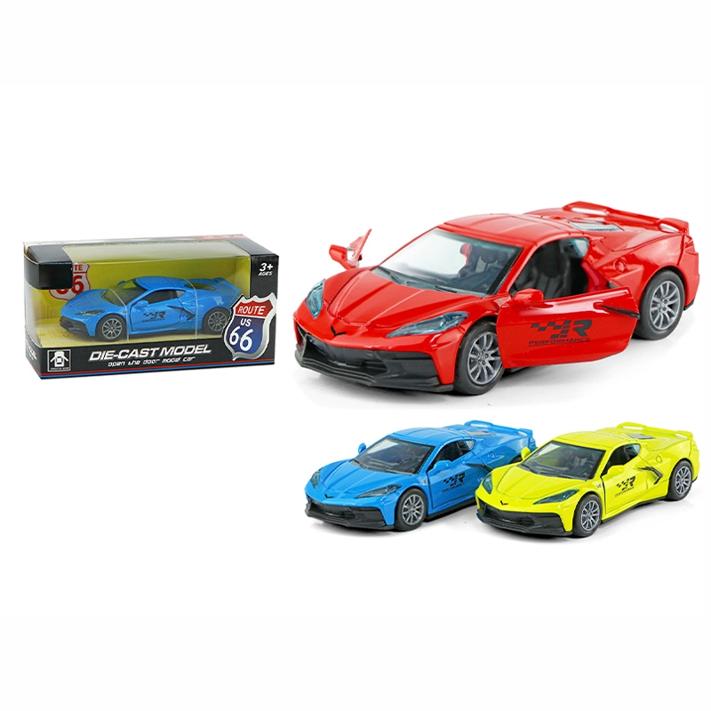 1: 32 Racing Car Toy Alloy Pull-Back Car with Opening Doors