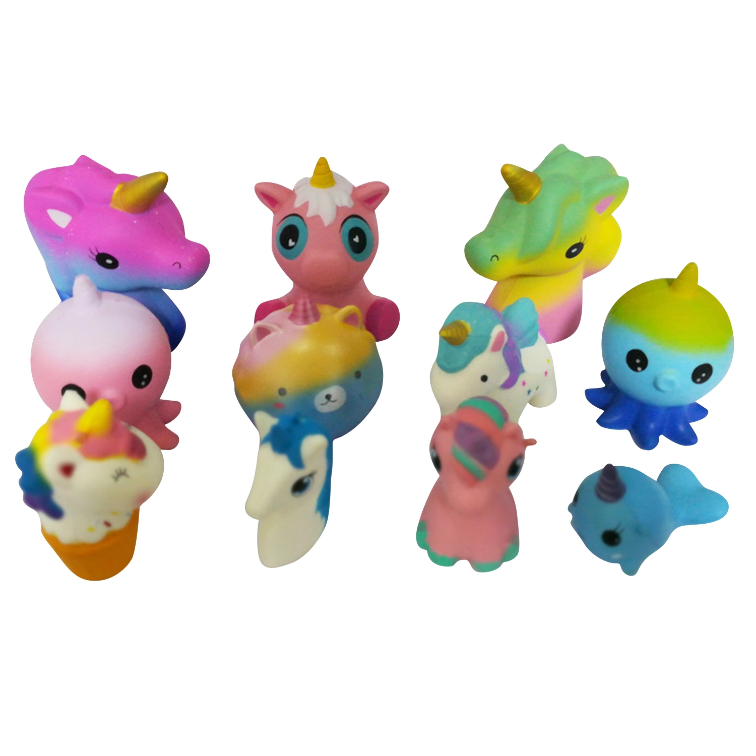 2023 New Products Wholesale/Supplier Unicorns Squishy Slow Rising Toys Squishies