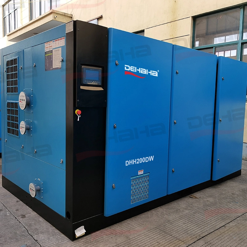 China Manufacturer Direct Selling Two-Stage Low-Pressure Fixed-Speed Screw Air Compressor