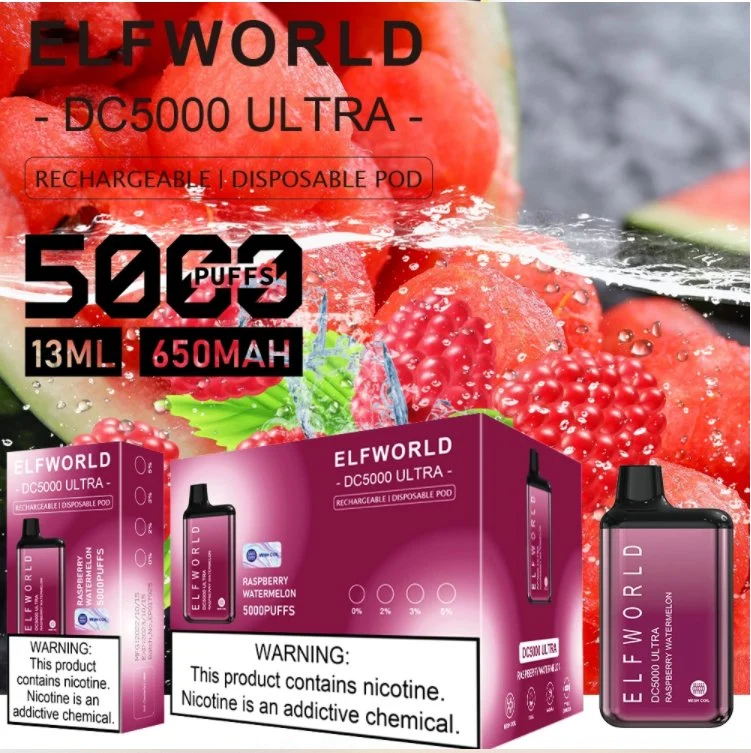 Elfworld DC5000 Disposable/Chargeable e Tack Vape atomizador original Factory Welcome OEM ODM