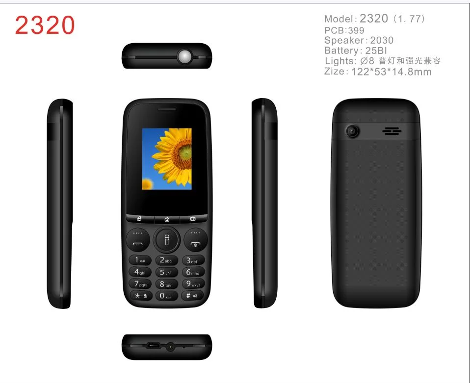 Wholesale/Supplier New Promotion Low Cost Phone Manufacturer From China 1.77 Inch Feature Phones