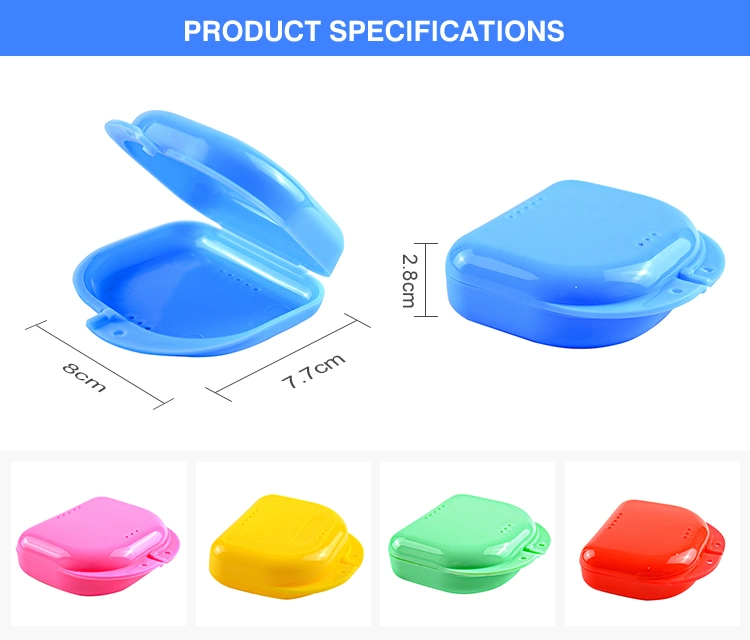 PP Denture Box / Orthodontic Retainer Dental Box with Holes