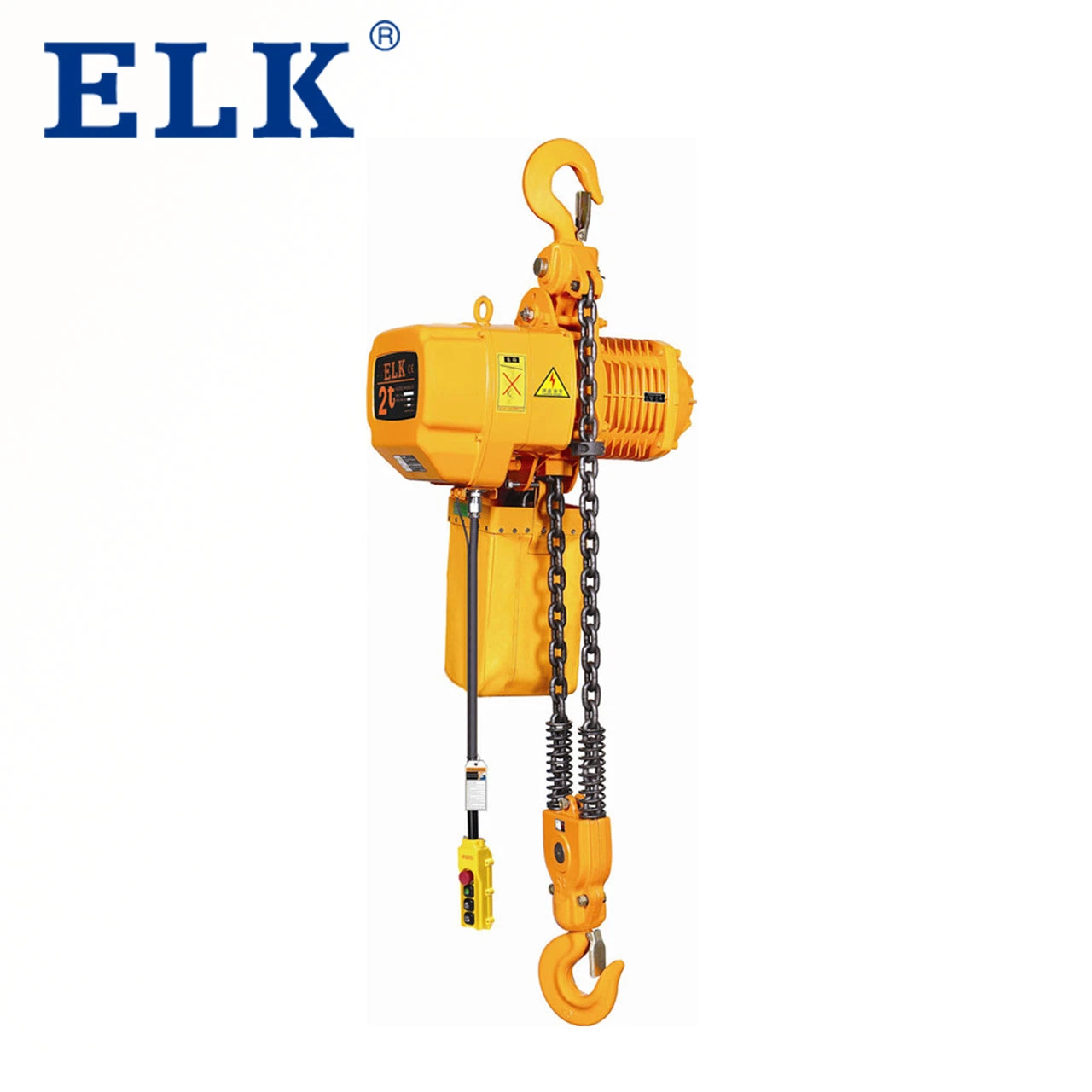 Beste Preise Neueste OEM 1 Ton Elk Elektrische Kettenzug Single oder Dual Speed mit Haken oder Elektro-Trolley oder Handwagen