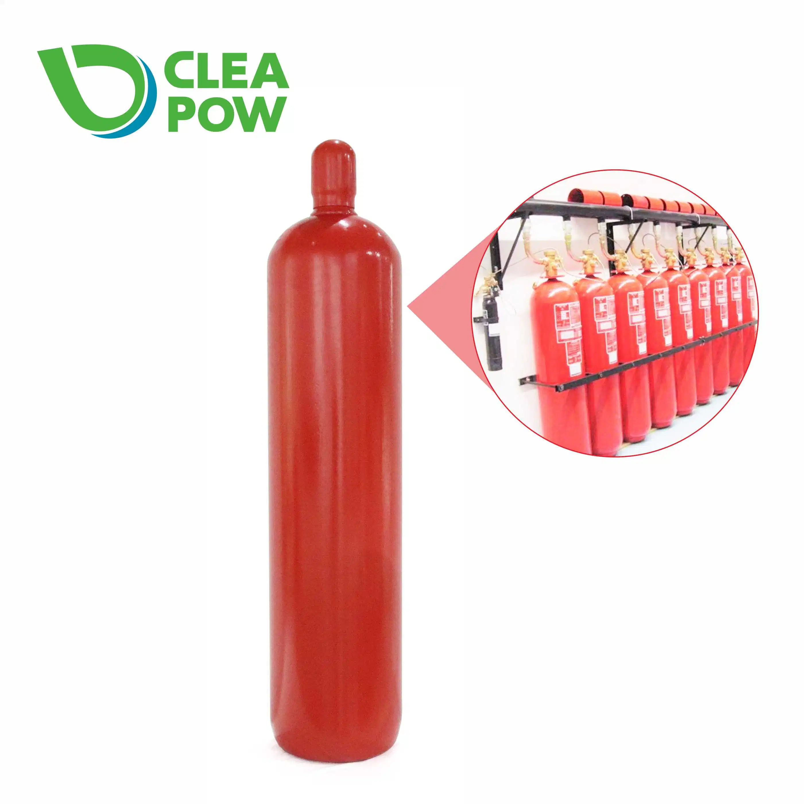 ISO9809 Standard High Pressure Seamless Steel Fire Fighting Carbon Dioxide Gas Cylinder with Security Assurance