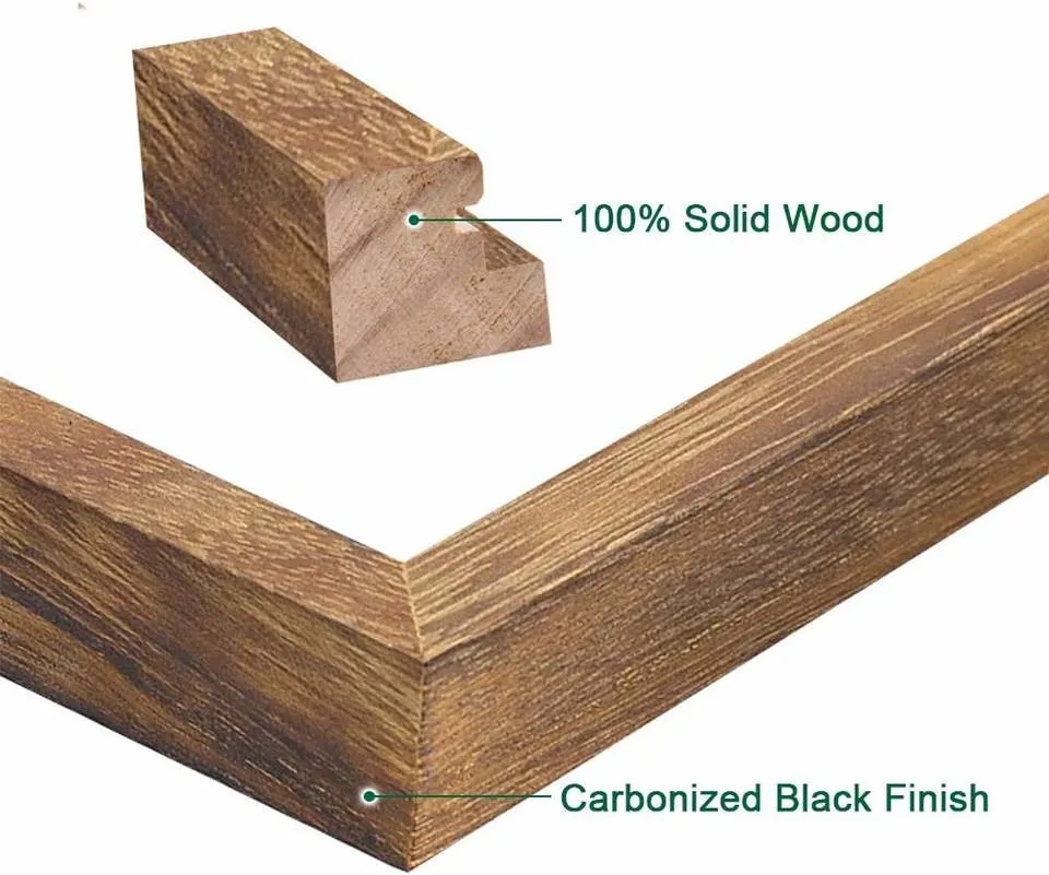 4 X 6 заводская цена Горячая Продажа простой натуральный дисплей Деревянный / Дерево фото Рама
