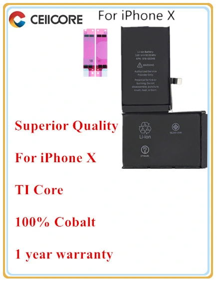 Mobile Phone Replacement Batteries for iPhone X Battery Mobile Phone Battery